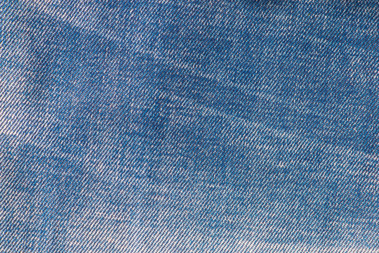 Blue Denim Texture Background. Old Textile Surface