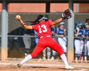 Fast Pitch Softball Pitcher Throwing a Strike © Joe