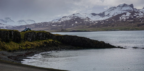 Beautiful surroundings of Borgarfjordur Eystri in Iceland