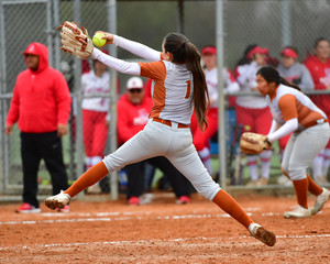 Fast Pitch Softball Pitcher Throwing a Strike