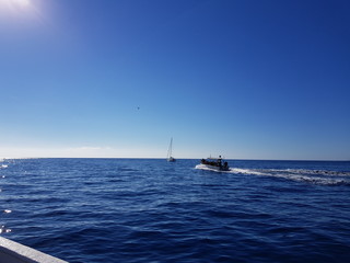 Obraz premium Navigation en mer