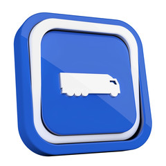 ikona plastikowa 3D niebieski kwadrat pierścień © vempireart