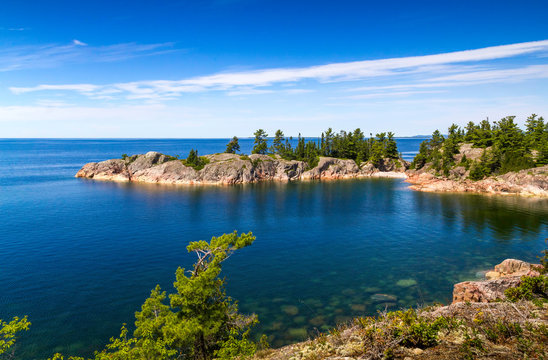 Rock Peninsula On The North Shore Of Lake Superior