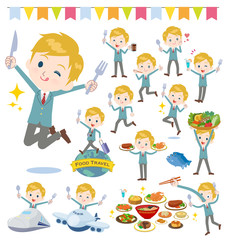 Fototapeta premium school boy White_food festival