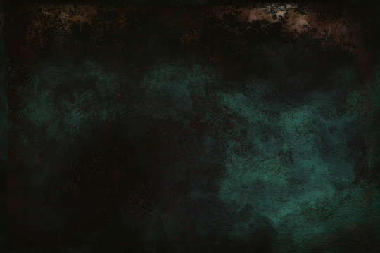 Dirty Dark Green Grunge Background