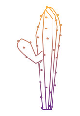 cactus icon over white background, vector illustration