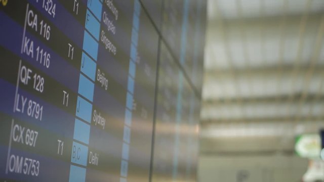 International Airport Departures Board