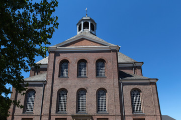 Fototapeta premium emmerich historic town on the rhine river nrw germany