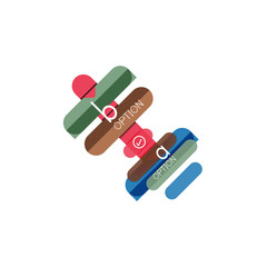 Abstract lines geometric infographic layoutAbstract lines geometric infographic layout, data visualization design, option step by step schedule, web box