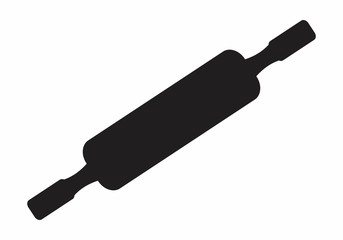 Dough roll silhouette illustration
