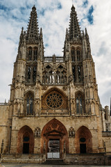 Fototapeta na wymiar 13th-century Burgos Cathedral is outstanding for the elegance and harmony of its architecture - UNESCO World Heritage designation