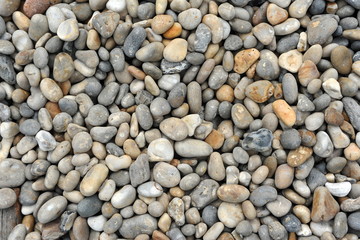 Close up of beach pebbles