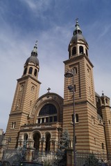 Fototapeta premium The Holy Trinity Metropolitan Cathedral in Sibiu, Transylvania, Romania 
