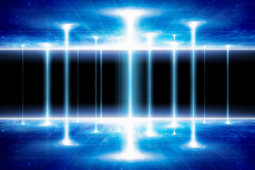 Teleportation to another world or dimension, secret scientific experiment