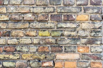 Background of old brick wall pattern texture.