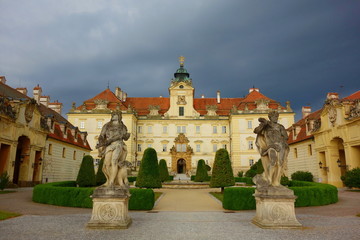 Valtice castle in Czech Republic, The town was founded in the 13th centure.