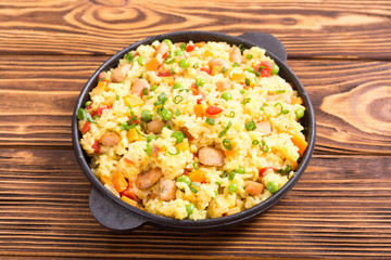 Risotto with peas