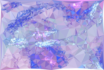 Low poly mosaic background. Copy space.