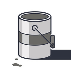 Color paint icon set. Paint colors. Paint icons. А tin of paint icons.