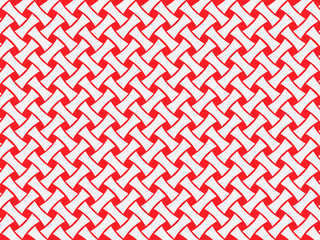 Seamless abstract white red fabric
