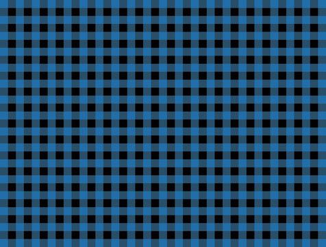 Blue Black Tablecloth Pattern