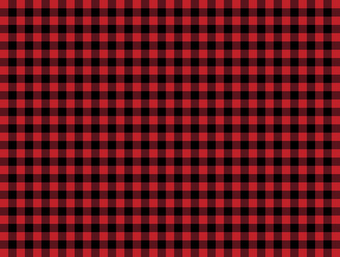 Red black tablecloth pattern