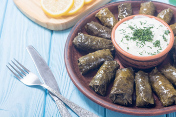 Dolma from grape of vines