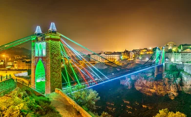Crédence en verre imprimé Algérie Sidi M'Cid Bridge across the Rhummel River in Constantine, Algeria