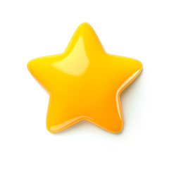 3d render star icons. icon design for game, ui, banner, design for app, interface, game development. Cartoon isolated