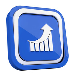 ikona plastikowa 3D niebieski kwadrat pierścień