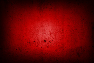 Red concrete wall