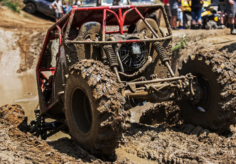For wheel car stuck in mud
