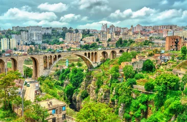 The Sidi Rached Viaduct across the Rhummel River Canyon in Constantine, Algeria