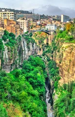 Papier Peint photo Algérie Le canyon de la rivière Rhummel à Constantine. Algérie