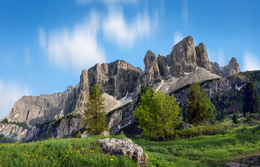 Fototapeta na wymiar the dolomiti mountain landscape