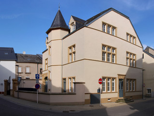 Restored Zéintscheier building in Grevenmacher