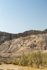 Fototapeta na wymiar Parthian Castle on Mount Khajeh, Sistan and Baluchistan, Iran