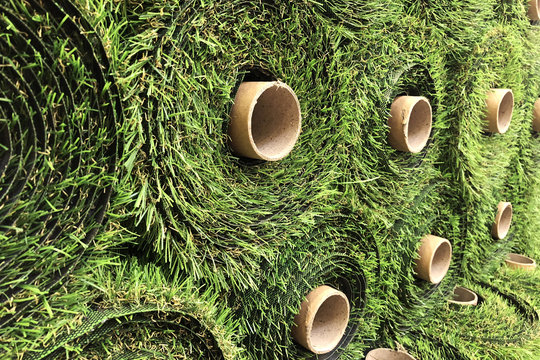 A Roll Of Artificial Grass