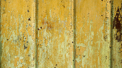 Old rusty corrugated iron metal texture background.