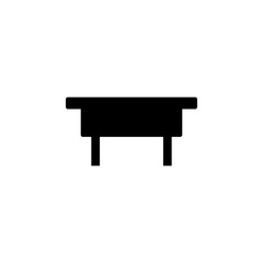 table glyph icon. Element of furniture icon for mobile concept and web apps. This table glyph icon can be used for web and mobile. Premium icon