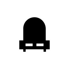 wardrobe with mirror glyph icon. Element of furniture icon for mobile concept and web apps. This wardrobe with mirror glyph icon can be used for web and mobile. Premium icon