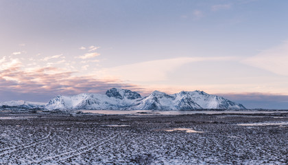 Lofoten mountain panorama