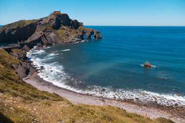 San juan de gaztelugatxe island and church in Bermeo, Basque country, Spain..