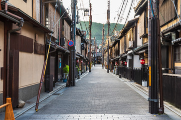 京都　祇園の路地