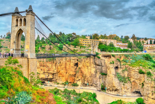 Sidi M'Cid Bridge across the Rhummel River in Constantine, Algeria