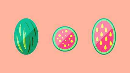 Watermelon Banner Vector