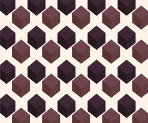 pattern of cubes shapes, colorful design. vector illustration