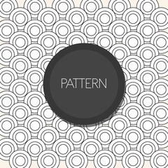 black and white design of  Pattern with circular shapes, vector illustration