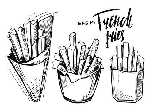 French fries sketch