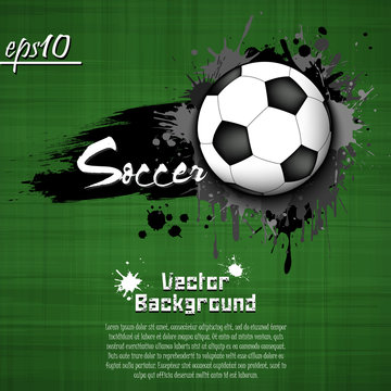 Soccer vector background